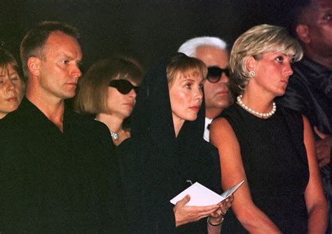 diana at versace funeral|gianni versace death.